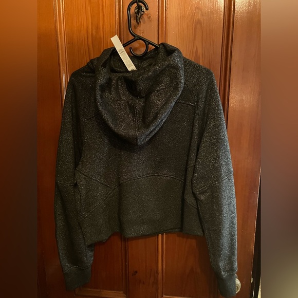 NWT lululemon Scuba Oversized Half-Zip Hoodie *Spark Black/Silver M/L - Picture 2 of 3